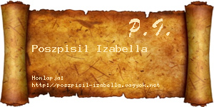 Poszpisil Izabella névjegykártya